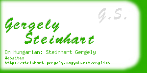 gergely steinhart business card